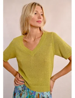 Jersey de manga corta escote en V