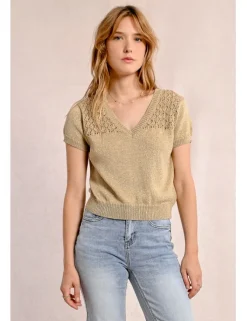 Jersey de manga corta escote en V