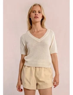 Jersey de manga corta escote en V