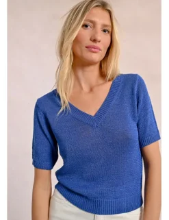 Jersey de manga corta escote en V