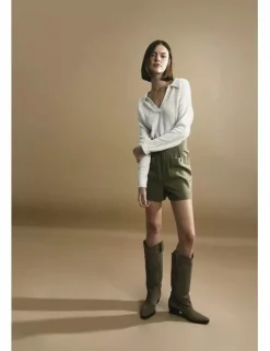 Jersey de manga larga con cuello grande