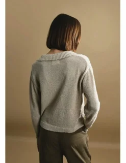 Jersey de manga larga con cuello grande