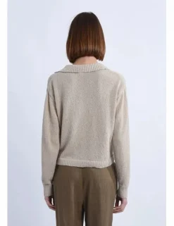 Jersey de manga larga con cuello grande