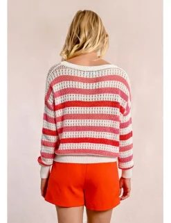 Jersey de manga larga de rayas