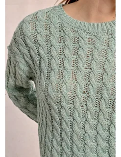 Jersey de manga larga en punto mezclado