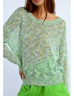 Jersey de manga larga en punto mezclado