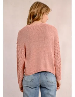 Jersey de manga larga en punto mezclado