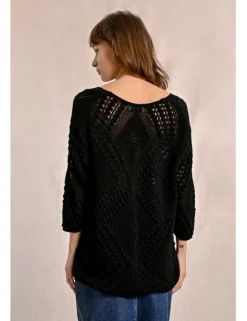 Jersey de manga larga tejido bordado