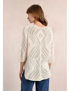 Jersey de manga larga tejido bordado