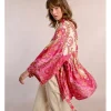 Kimono de manga larga con estampado