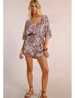 Mono corto con lazada y estampado