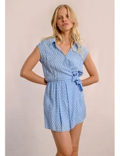 Mono corto con lazada y lunares