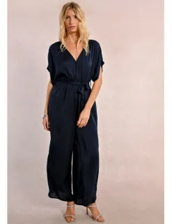 Mono largo de manga corta con lazada