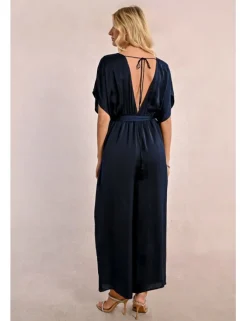 Mono largo de manga corta con lazada