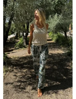Pantalón largo con estampado