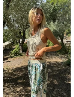 Pantalón largo con estampado