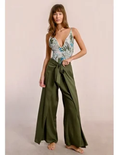 Pantalón largo con lazada