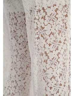 Pantalón largo detalle encaje y transparencias