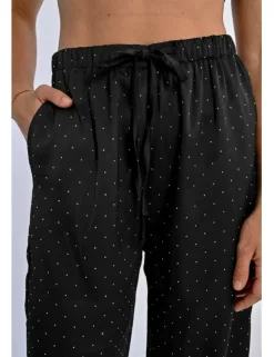 Pantalón largo detalle lunares