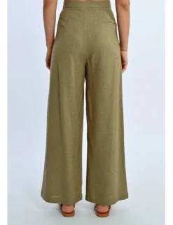 Pantalón largo detalle pliegues