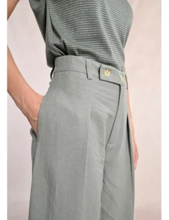 Pantalón largo detalle pliegues