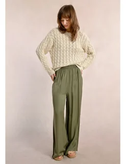Pantalón largo detalle pliegues
