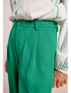 Pantalón largo detalle pliegues