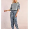 Pantalón largo efecto vaquero