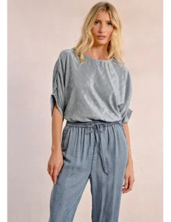 Pantalón largo efecto vaquero