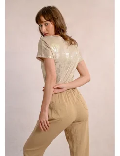 Pantalón tobillero detalle pliegues
