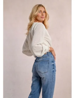 Pantalón vaquero estilo ¨mom¨