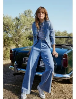 Pantalón vaquero, largo perneras anchas