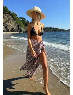Pareo largo con estampado