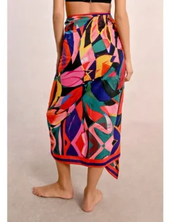 Pareo largo con estampado