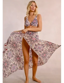 Pareo largo con estampado
