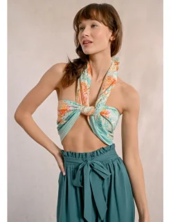 Pareo largo con estampado