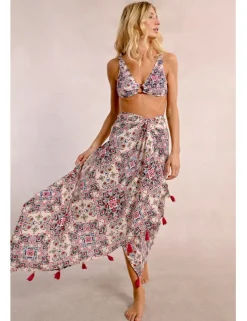 Pareo largo con estampado