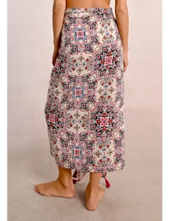 Pareo largo con estampado