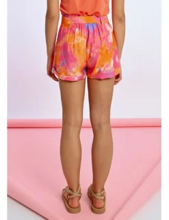 Short corto con lazada Estampado multicolor