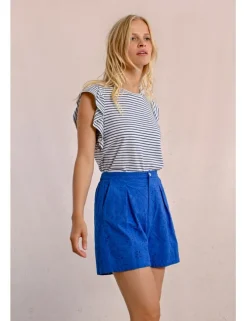 Short corto motivo paisley