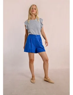 Short corto motivo paisley