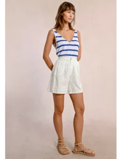 Short corto motivo paisley
