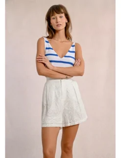 Short corto motivo paisley