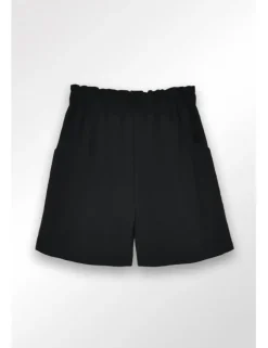 Short de tiro alto detalle pliegues