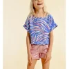Short en color metalizado