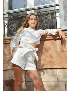 Short recto con lazada