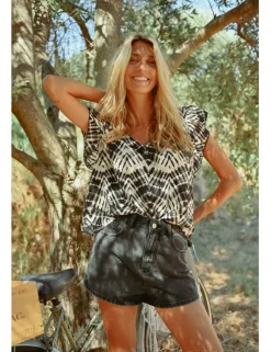 Short vaquero cinco bolsillos