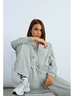 Sudadera de chándal detalle lunares