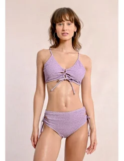 Top de bikini de tirantes escote tiras y lazada