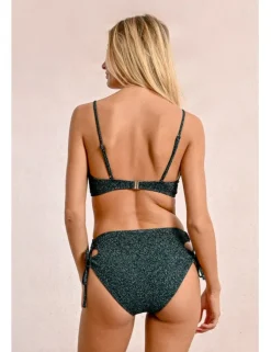 Top de bikini de tirantes escote tiras y lazada